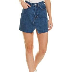 Madewell Rigid Denim A-Line Denim Cut‎ Out Skirt Size 30 Style M2227